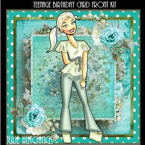 Teenage Birthday Card Front Kit