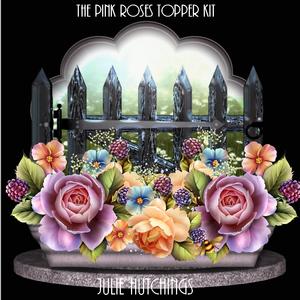 The Pink Roses Container Topper Kit