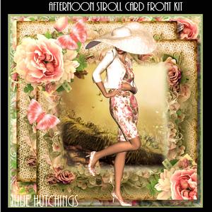 Afternoon Stroll Card Front Kit