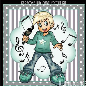 Karaoke Guy Card Front Kit