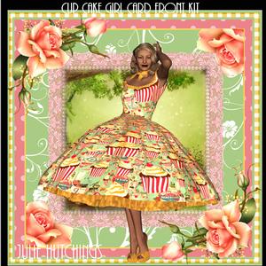 The Cupcake Girl Card Front Kit