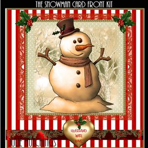 The Snowman Card Front Kit