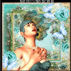 Blue Deco Card Front Kit