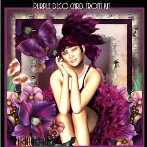 Purple Deco Card Front Kit