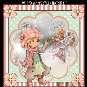 Winter Wishes Card Front Kit