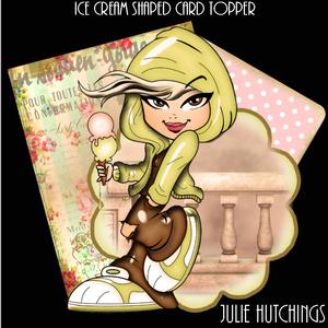 Ice Cream Trouble Shaped Topper Kit
