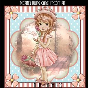 Picking Tulips Card Front Kit