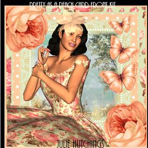 Pretty as a Peach Card Front Kit