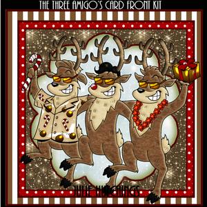 The Three Amigo's Christmas Card Front Kit