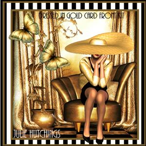 Dressed in Gold Card Front Kit