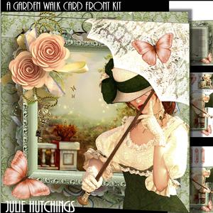 A Walk in the Garden Card Front Kit