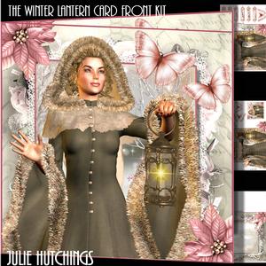 The Winter Lantern Card Front Kit