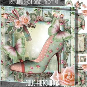Beautiful Shoe Card Front Kit