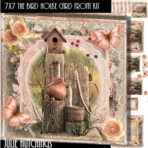 7x7 the Bird House Card Front Kit