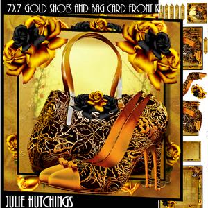 7x7 Golden Shoes and Bag Card Front Kit