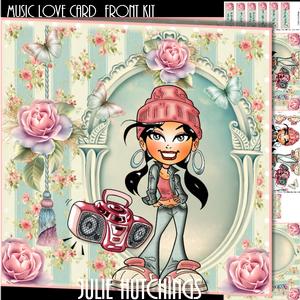 Music Love Card Front Kit