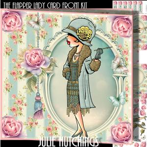 The Flapper Lady Card Front Kit