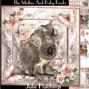 Beautiful Mother and Baby Card Front Kit