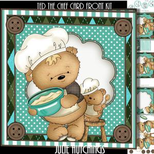 Ted the Chef Card Front Kit