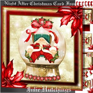 The Night After Christmas Card Front Kit
