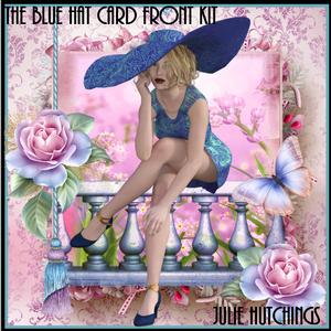 The Beautiful Blue Hat Card Front Kit