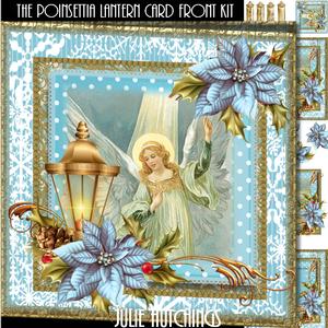 The Poinsettia Lantern Card Frotn Kit