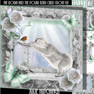 The Robin and the Polar Bear Card Front Kit