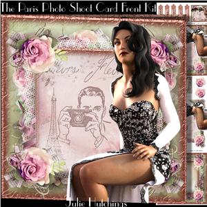 The Paris Photo Shoot Card Front Kit
