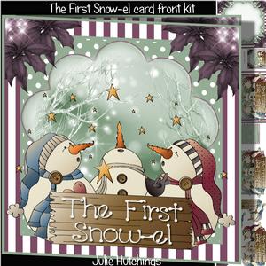 The First Snow-el! Card Front Kit