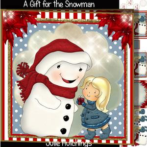 A Gift for Snowman Card Front Kit
