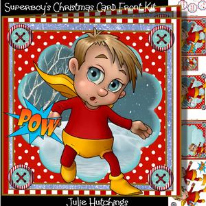 Superboy's Christmas Card Front Kit
