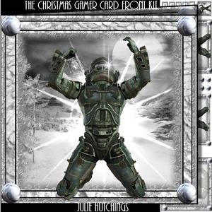 The Christmas Gamer Card Front Kit