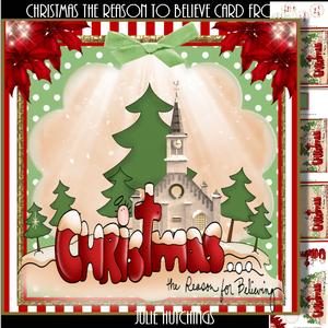 Christmas the Reason to Believe Card Front Kit