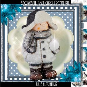 Snowball Time! Card Front Kit