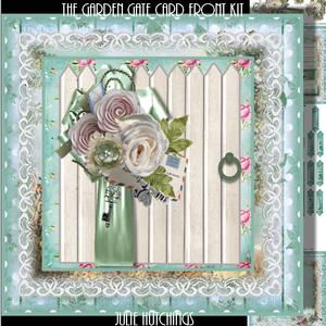 The Garden Gate Card Front Kit
