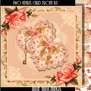 Two Hearts Card Front Kit