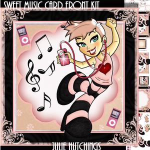 Sweet Music Card Front Kit