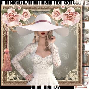The White Floppy Hat Beauty Card Front Kit