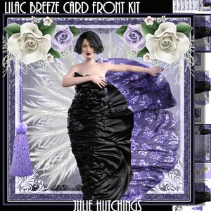 Lilac Breeze Card Front Kit