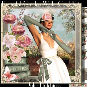 A Beautiful Garden Walk Card Front Kit
