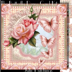 The Dancing Butterflies Card Front Kit