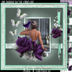 The Purple Rose Card Front Kit