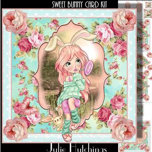 Sweet Bunny Card Front Kit