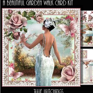 A Beautiful Garden Walk Card Front Kit