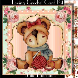Love to Crochet Card Front Kit