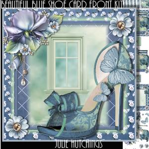 The Beautiful Blue Shoes Card Front Kit