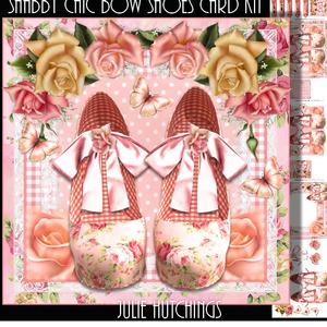 The Shabby Chic Pink Bow Shoes Card Kit