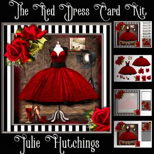 The Red Dress Card Front Kit