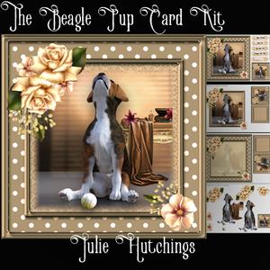 The Beagle Pup Card Front Kit