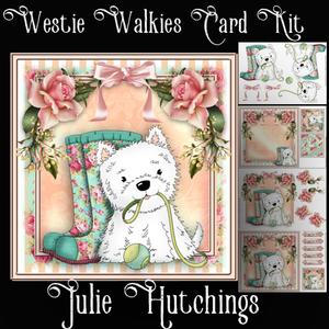 Westie Walkies! Card Front Kit